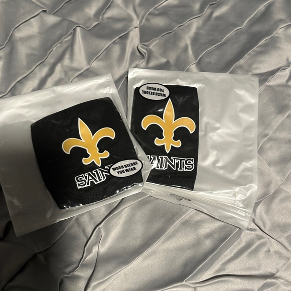 style by svp Other - Saints Black and Gold Face Mask